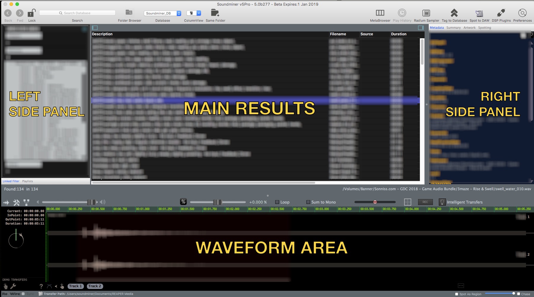 soundminer vs basehead vs audiofinder