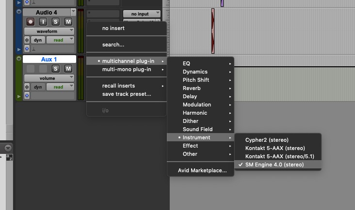 host rtas vst in protools 12